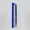 Cadre photo Effect aluminium Quadro 25x60 cm bleu Verre antireflet MDF arrière