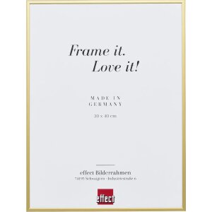 Cadre photo Effect en aluminium Quadro 25x60 cm or Verre...