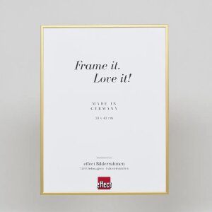 Cadre photo Effect en aluminium Quadro 25x60 cm or Verre antireflet