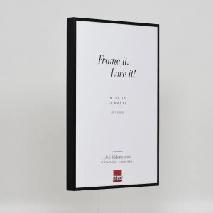 Cadre photo Effect en aluminium Quadro 25x60 cm noir Verre antireflet