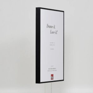 Cadre photo Effect en aluminium Quadro 25x60 cm noir Verre antireflet