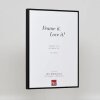 Cadre photo Effect en aluminium Quadro 25x60 cm noir Verre antireflet