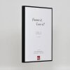 Cadre photo Effect en aluminium Quadro 25x60 cm noir Verre antireflet