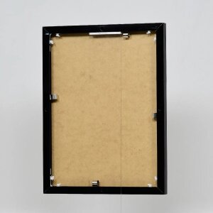 Cadre photo Effect en aluminium Quadro 25x60 cm noir brillant verre antireflet