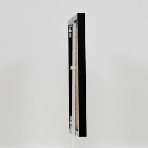 Cadre photo Effect en aluminium Quadro 25x60 cm noir brillant verre antireflet
