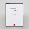 Cadre photo Effect en aluminium Quadro 25x60 cm noir brillant verre antireflet