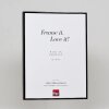 Cadre photo Effect en aluminium Quadro 25x60 cm noir brillant verre antireflet