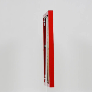 Cadre photo Effect en aluminium Quadro 40x60 cm rouge Verre antireflet MDF arrière