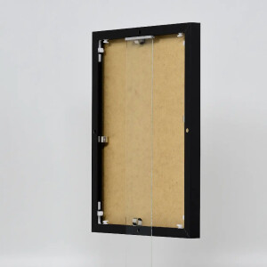 Cadre photo Effect en aluminium Quadro 40x60 cm noir Verre antireflet