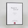 Cadre photo Effect en aluminium Quadro 40x60 cm noir Verre antireflet