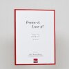 Cadre photo Effect en aluminium Quadro 50x100 cm rouge Verre antireflet