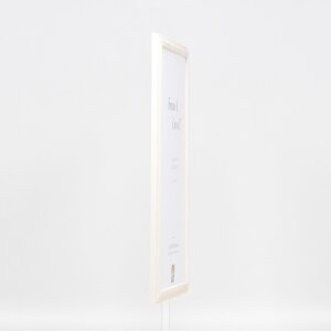 Cadre en bois Effect Profil 32 blanc 25x80 cm Verre antireflet