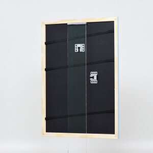 Cadre en bois Effect Profil 32 bleu 30x45 cm verre antireflet