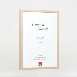 Cadre en bois Effect Profil 35 brun clair 20x20 cm verre antireflet