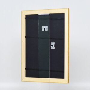 Cadre bois baroque Effect profil 37 or antique 45x60 cm verre antireflet