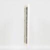 Cadre baroque en bois Effect profil 37 blanc 61x91,5 cm verre antireflet
