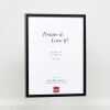 Effect Cadre photo en bois massif Profil 39 noir 24x30 cm verre antireflet