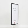 Effect Cadre photo en bois massif Profil 39 noir 25x50 cm verre antireflet