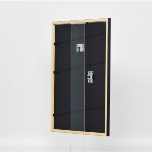Effect Cadre photo en bois massif Profil 39 noir 14,8x21 cm verre antireflet