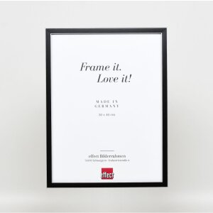Effect Cadre photo en bois massif Profil 39 noir 14,8x21 cm verre antireflet