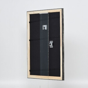 Cadre photo bois profil 40 platine 20x20 cm verre antireflectif