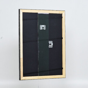 Cadre photo bois profil 40 argent 30x40 cm verre antireflexe