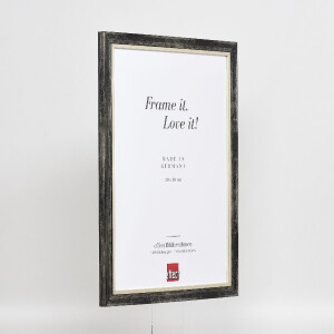 Cadre photo en bois Effect Profil 40 Platin 35x50 cm verre anti-reflet