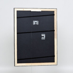 Cadre photo en bois profil 40 Platin 40x40 cm verre antireflex