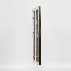 Cadre photo en bois Effect Profil 40 Platin 50x75 cm verre anti-reflet