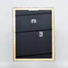 Cadre photo en bois profil 40 argent, verre antireflet 10,5x14,8 cm