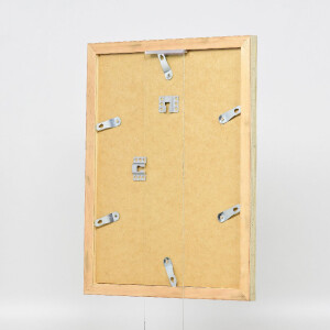 Cadre photo en bois effet profil 41 antique argent 50x60 cm verre antireflexe