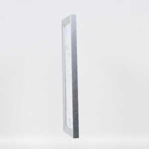 Cadre photo bois profil 41 argent 10,5x14,8 cm verre anti-reflet