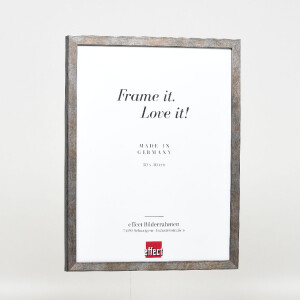 Cadre photo en bois profil 42, verre antireflectif anthracite 20x28 cm