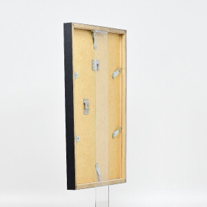 Cadre photo en bois profil 42, verre antireflet anthracite 40x60 cm