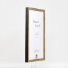 Cadre photo effet profil 42 antireflex antikgold 45x60 cm