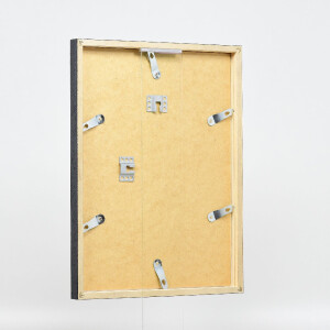 Cadre photo effet profil 42, verre antireflexe argent, 50x60 cm