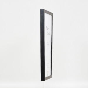 Cadre photo bois profil 42 verre antireflet anthracite 59,4x84,1 cm