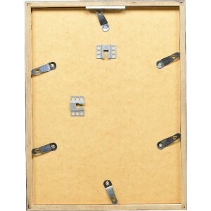 Cadre photo en bois effet profil 42, verre anti-reflet anthracite