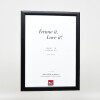 Cadre photo en bois effet profil 43 noir 20x28 cm verre anti-reflets