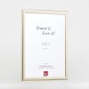 Cadre photo en bois Profil 43 argent 20x30 cm