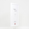 Cadre photo en bois blanc brillant 25x70 cm - Profil 43