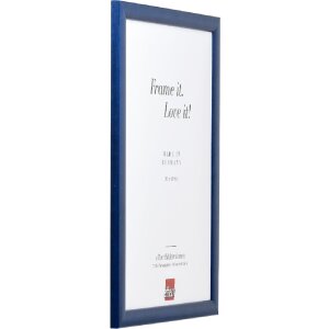 Cadre photo en bois Effect Profil 43 royalblau 27x48 cm verre anti-reflet