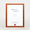 Cadre photo en bois profil 43 marron anti-reflets 29,7x42 cm
