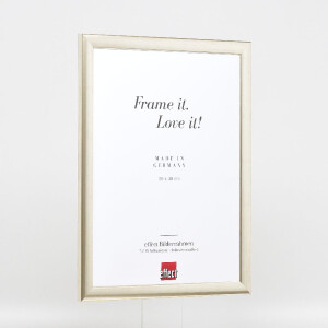 Cadre photo bois effet profil 43 argent 35x100 cm