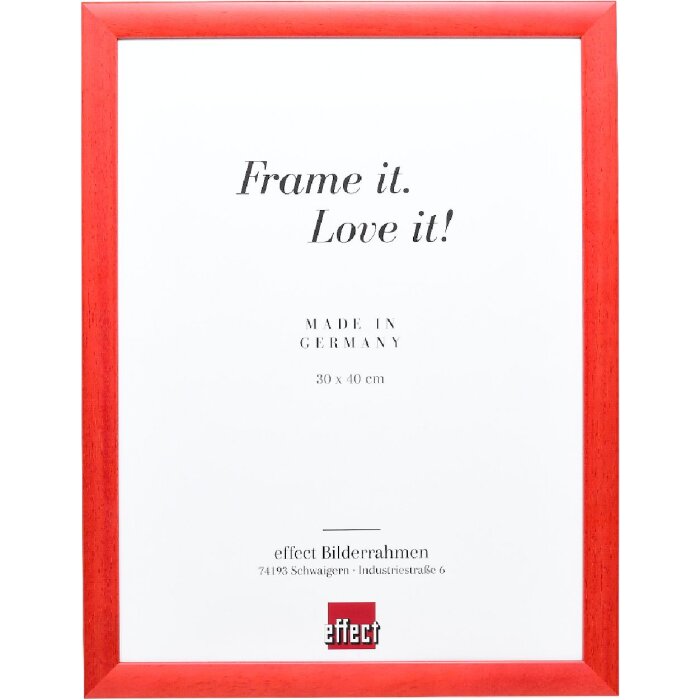 Cadre photo bois Effect Profil 43 lachs 45x80 cm verre anti-reflet