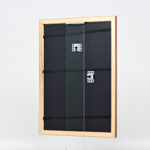 Cadre photo en bois marron 60x80 cm, profil 43, verre antireflet