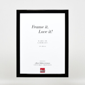 Cadre photo en bois noir brillant 59,4x84,1 cm