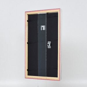 Cadre photo en bois baroque argent 29,7x42 cm verre antireflexe