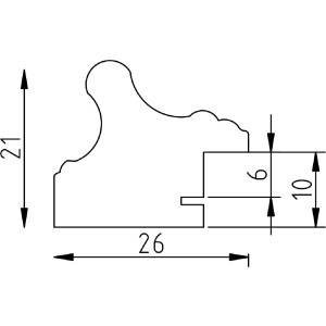 Cadre Photo Baroque Argent 70x100 cm Verre Antireflexe