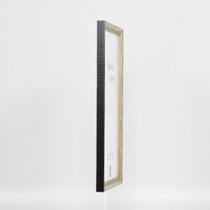 Cadre photo en bois profil 48 or 30x30 cm vitrage anti-reflet